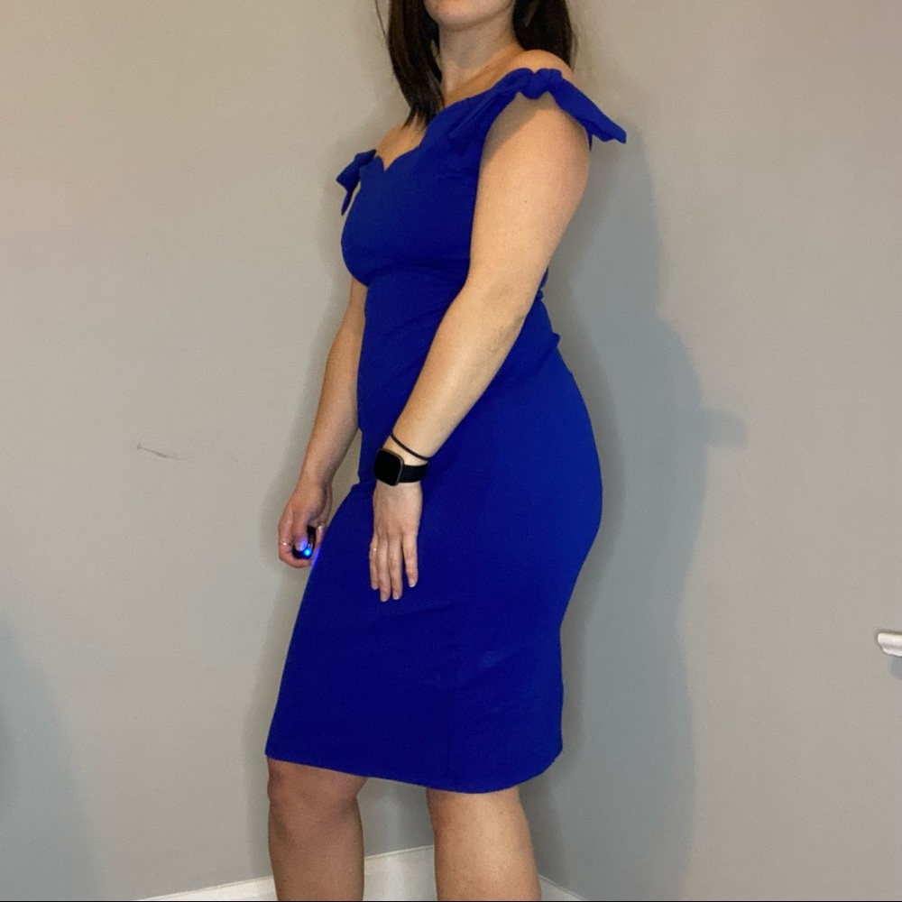 Superdown x Revolve Shae Off The Shoulder Cocktail Midi Dress Size Medium - Picture 4 of 15